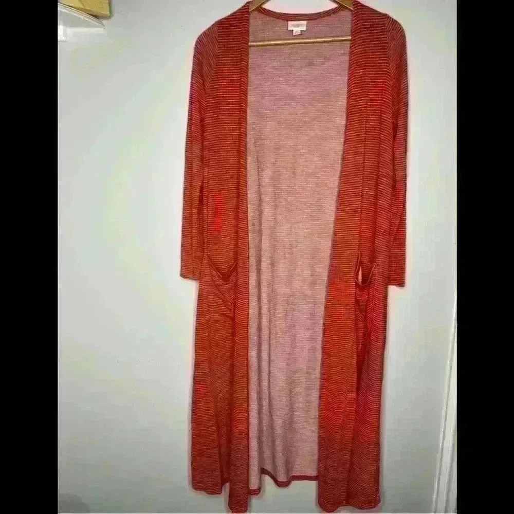 Lularoe Sarah Long Cardigan Duster Sweater Size XS